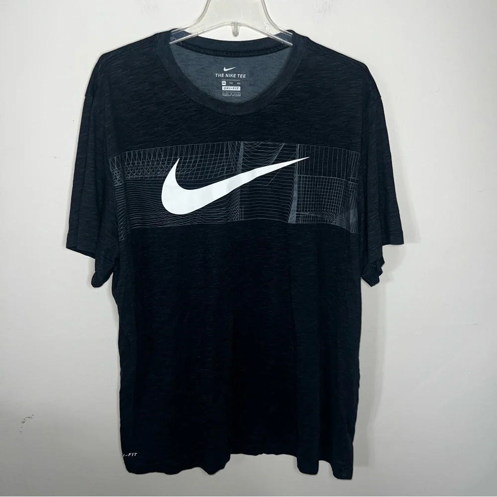Nike Dri Fit Black Swoosh T-shirt Men’s Size XXL